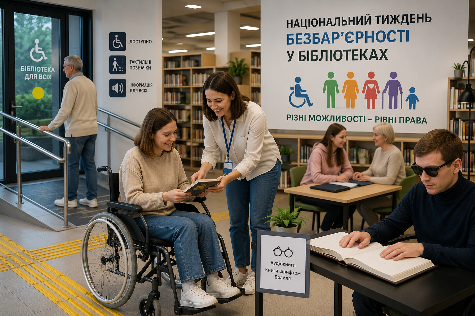 You are currently viewing Бібліотеки без бар’єрів: простір рівних можливостей для кожного